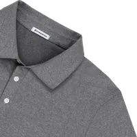 StringKing Men's FlexTech Short Sleeve Polo - Sharp Fit, Heather Gray, Detail