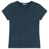 StringKing Women's FlexTech Short Sleeve Crewneck T-Shirt - Relaxed Fit, Navy, Front