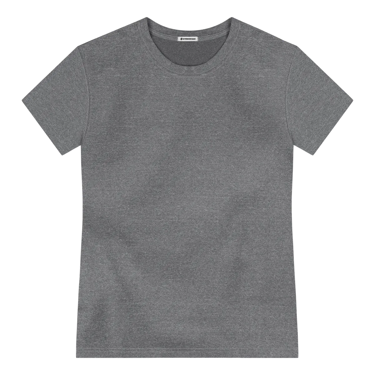 StringKing Men's FlexTech Short Sleeve Crewneck T-Shirt - Sharp Fit, Heather Gray, Front