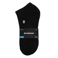 StringKing Apparel Athletic Socks Low Cut Black Packaged Small