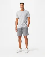 StringKing Men's Velocity Short - Sharp Fit, Gray, 8 inch, Full Front Angle - Human Model