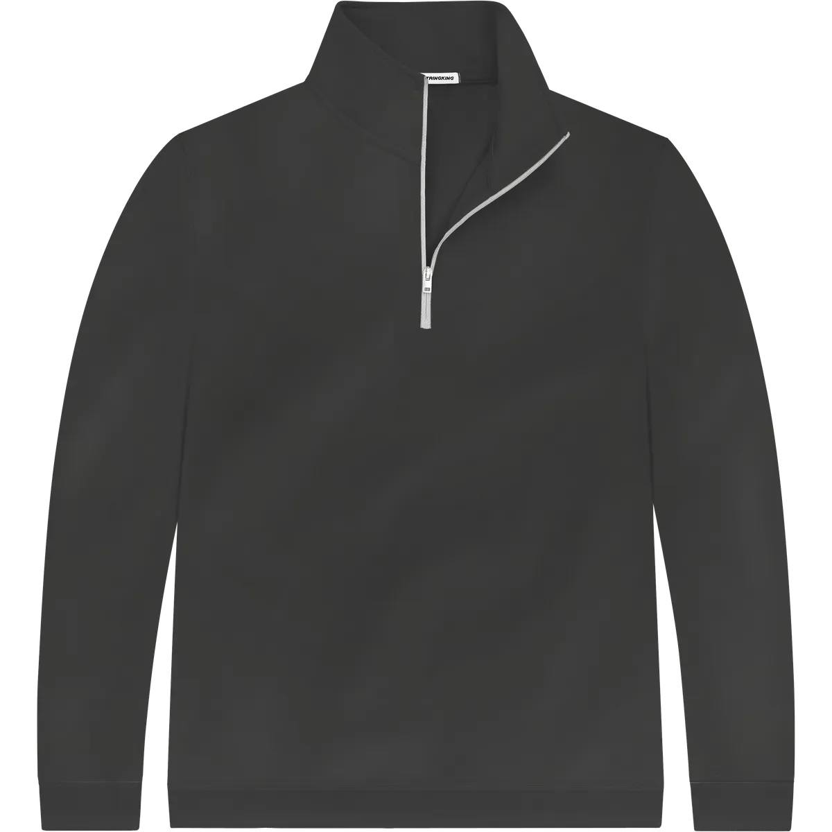 StringKing Men's StayWarm Quarter Zip - Relaxed Fit, Black, Front