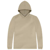StringKing Men's Pima Cotton Lightweight Hoodie - Sharp Fit, Warm Khaki, Front