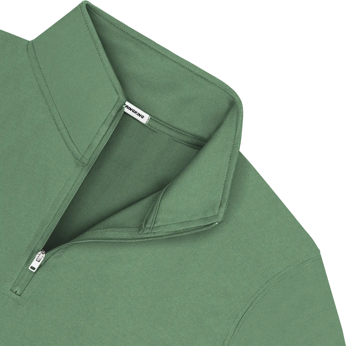 StringKing Men's FlexTech Quarter Zip - Sharp Fit, Green, Detail