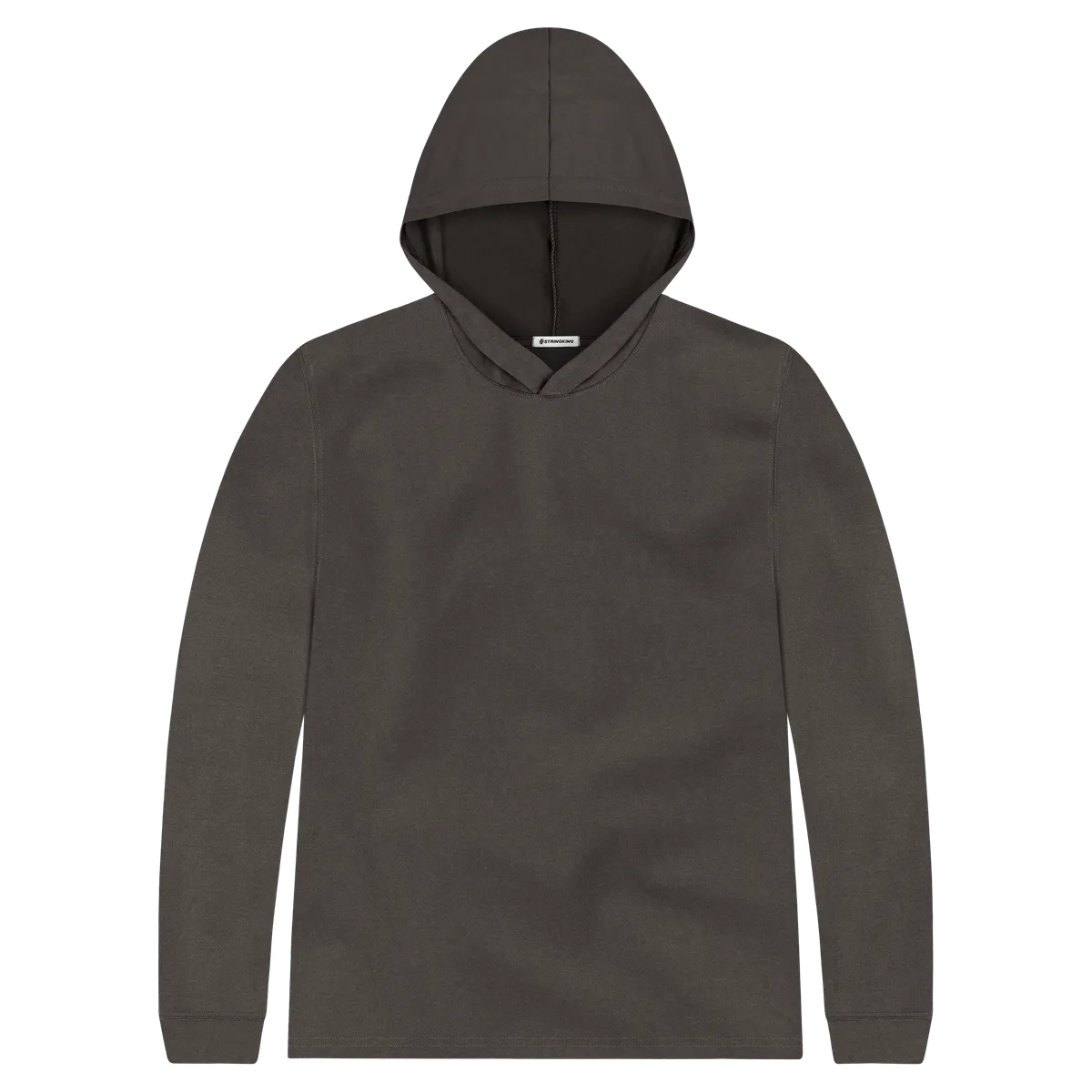 StringKing Men's FlexTech Lightweight Hoodie - Sharp Fit, Charcoal, Front