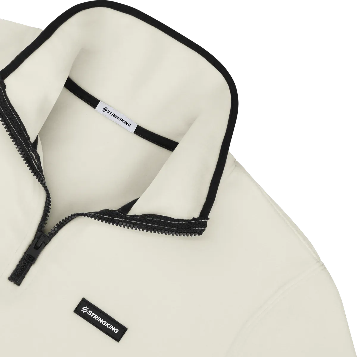 StringKing Women's Polartec Fleece Quarter Zip - Sharp Fit, Jet Stream, Detail