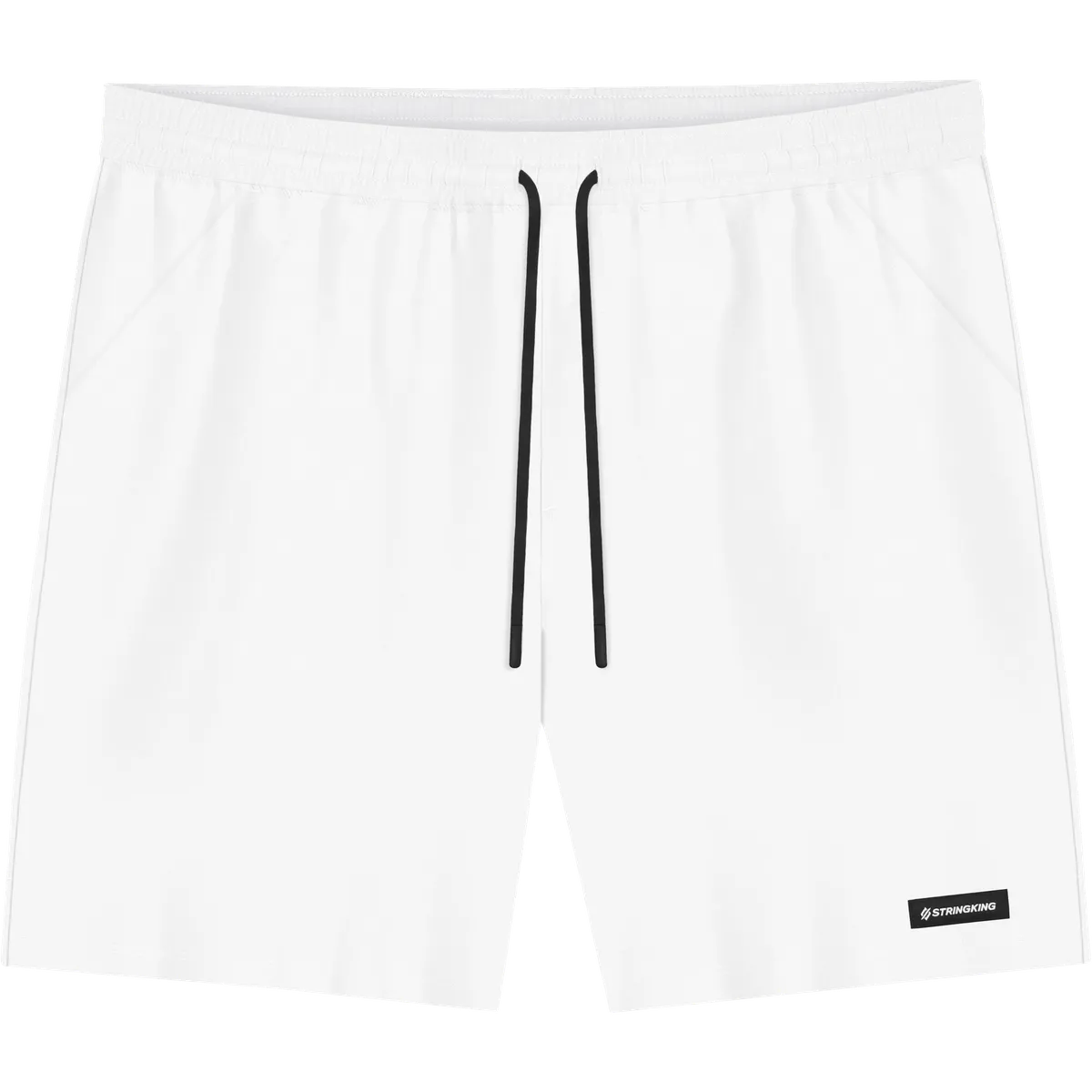 StringKing Men's Velocity Short - Sharp Fit, White, 5 inch, Front