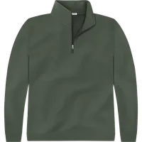 StringKing Men's Pima Terry Quarter Zip - Relaxed Fit, Moss, Front