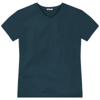 StringKing Men's Pima Terry V-Neck Tee - Sharp Fit, Navy, Front