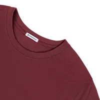 StringKing Men's FlexStyle Short Sleeve Crewneck T-Shirt - Sharp Fit, Rhubarb, Detail