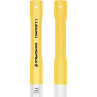 StringKing Composite 3 Faceoff - 155 Grams, White / Yellow, Top Section, Vertical, Right, Left