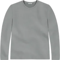 StringKing Men's StayWarm Long Sleeve T-Shirt - Sharp Fit, Gray, Front