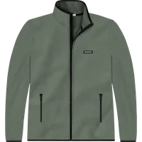 StringKing Men's Polartec Fleece Full Zip Pro - Sharp Fit, Avenue Green, Front
