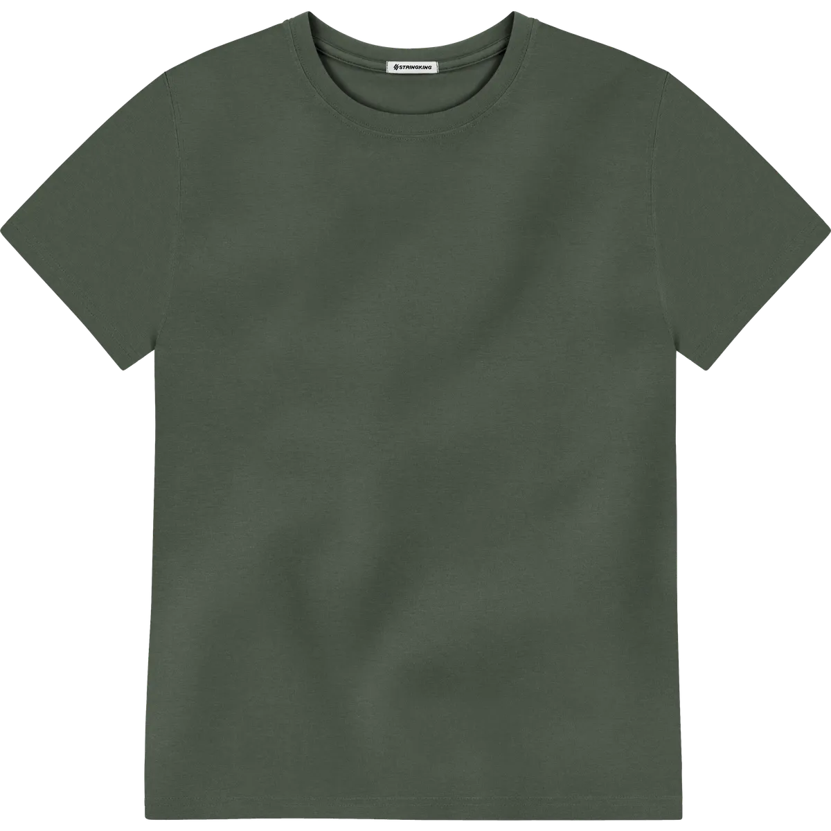 StringKing Men's Pima Jersey Tee - Relaxed Fit, Moss, Front
