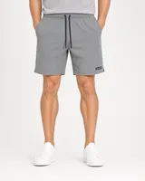 StringKing Men's Velocity Short - Sharp Fit, Gray, 8 inch, Full Front - Human Model - Waist to Mid-calf