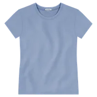 StringKing Women's Heavy Pima Cotton T-Shirt - Sharp Fit, Slate Blue, Front