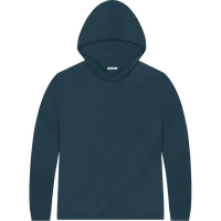 StringKing Men's Pima Jersey Hoodie - Relaxed Fit, Navy, Front