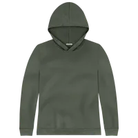 StringKing Women's Pima Cotton Hoodie - Relaxed Fit, Moss, Front
