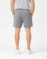 StringKing Men's StayWarm Shorts - Relaxed Fit, Gray, Full Back - Human Model - Chest to Feet