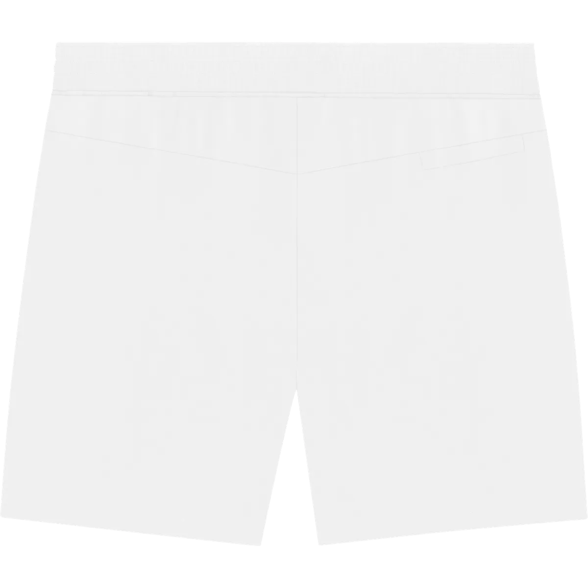 StringKing Men's Pima Terry Shorts - Relaxed Fit, White, Back