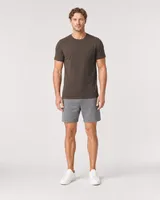 StringKing Men's Pima Jersey Pocket Tee - Sharp Fit, Wren, Full Front - Human Model