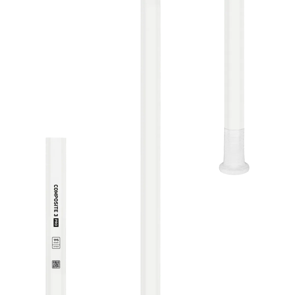 StringKing Composite 3 Pro Attack - 195 Grams, White, Vertical, Top Section Left, Middle, Bottom, Lax.co