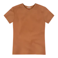 StringKing Men's FlexStyle Short Sleeve V-Neck T-Shirt - Sharp Fit, Bombay Brown, Front