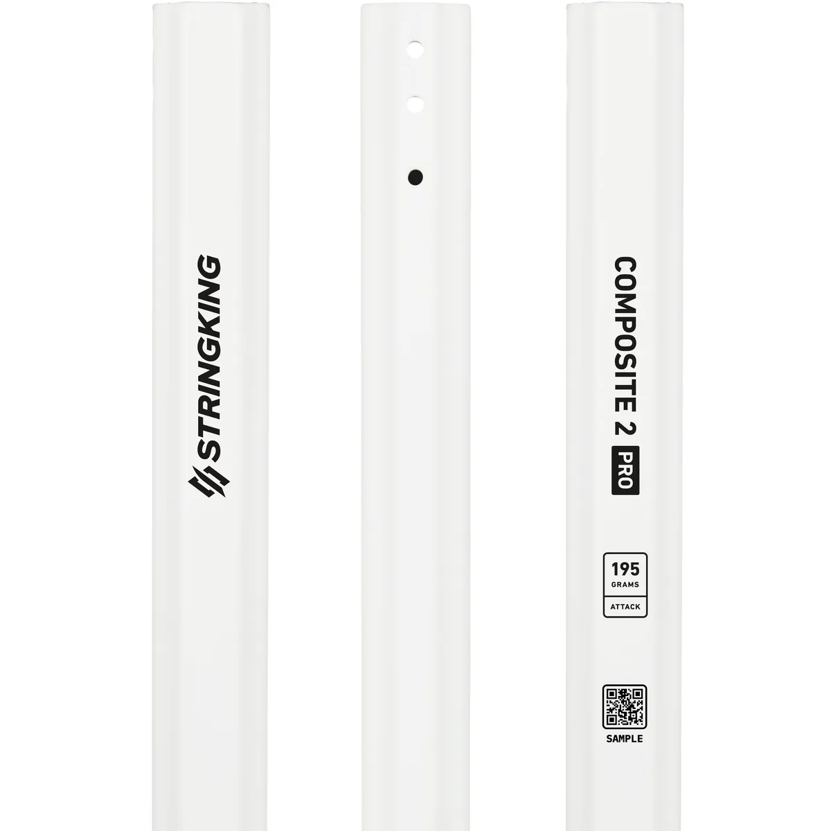 StringKing Men's Composite 2 Pro Attack - 195 Grams, White, Top Section, Right, Front, Left