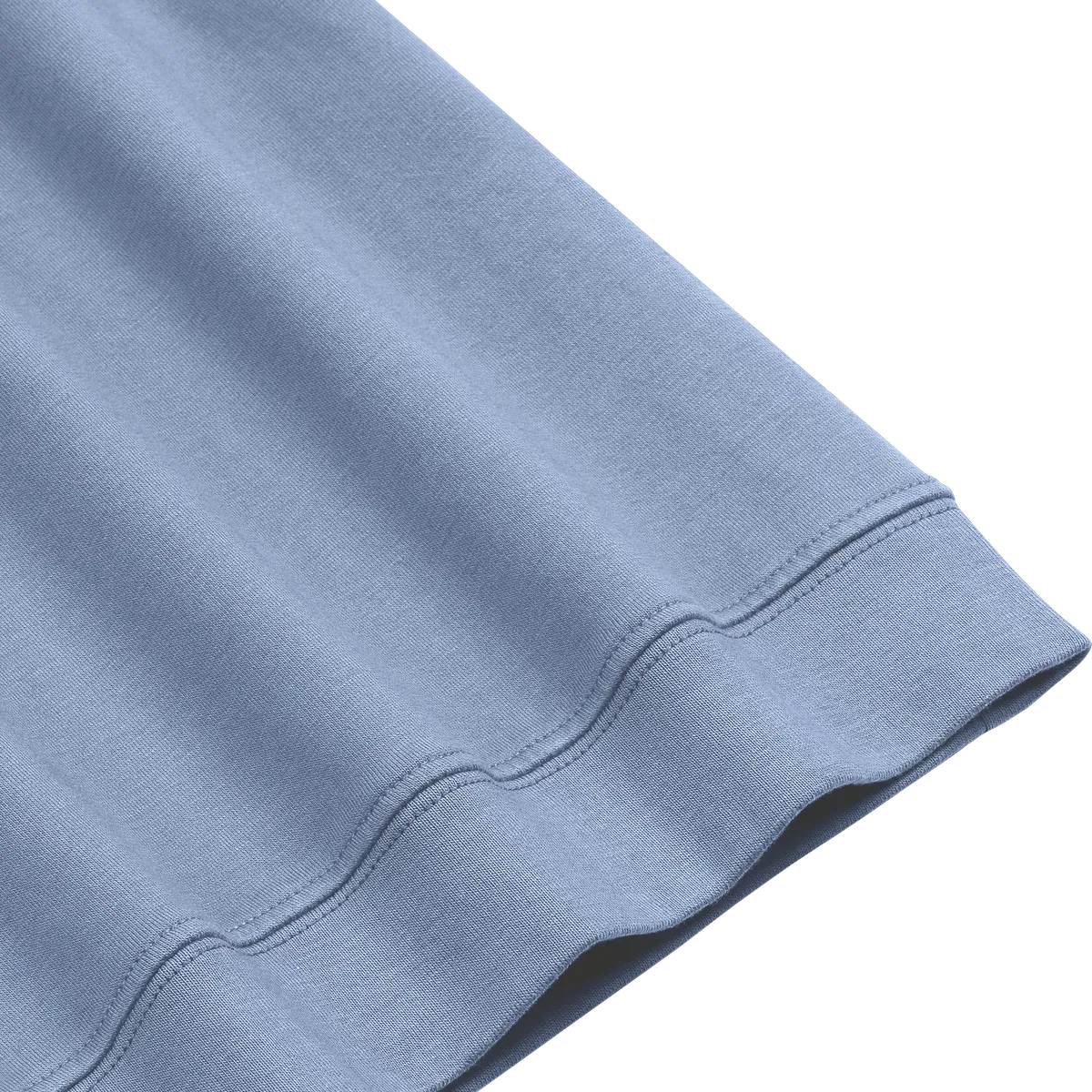 StringKing Men's Pima Cotton Quarter Zip - Sharp Fit, Slate Blue, Fabric