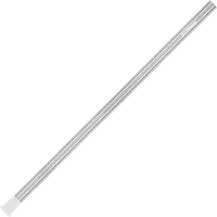 StringKing Starter Junior Youth Shaft - 28″, Silver, Full Length, Angled, Right Side, With Butt End