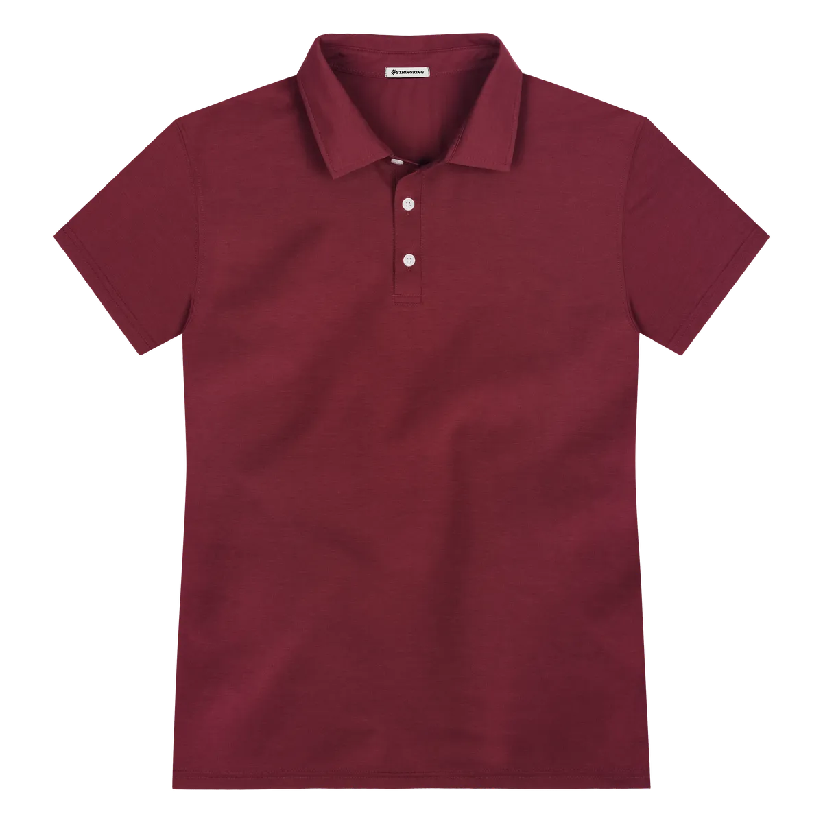 StringKing Men's FlexStyle Short Sleeve Polo - Sharp Fit, Rhubarb, Front