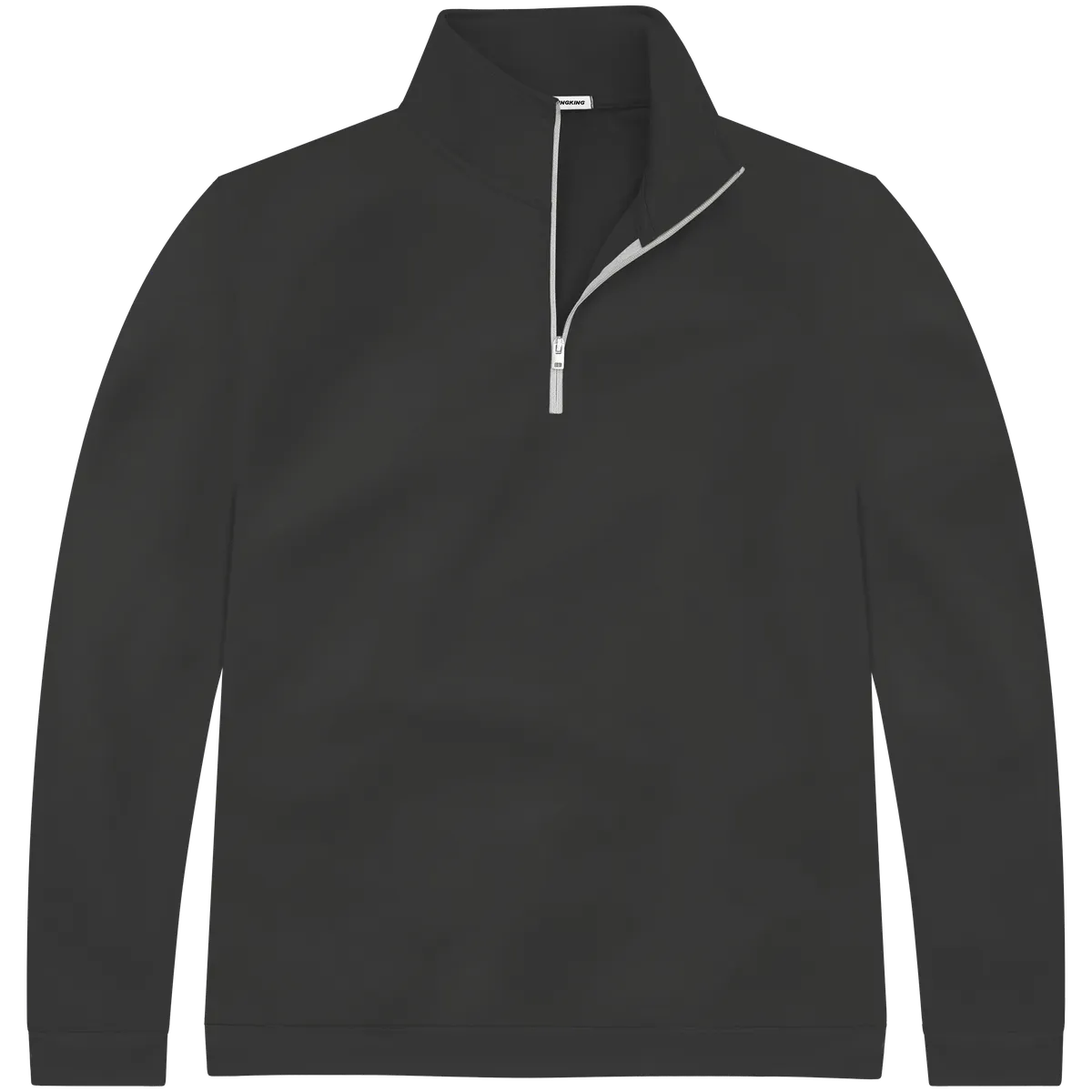 StringKing Men's StayCool Quarter Zip - Relaxed Fit, Black, Front
