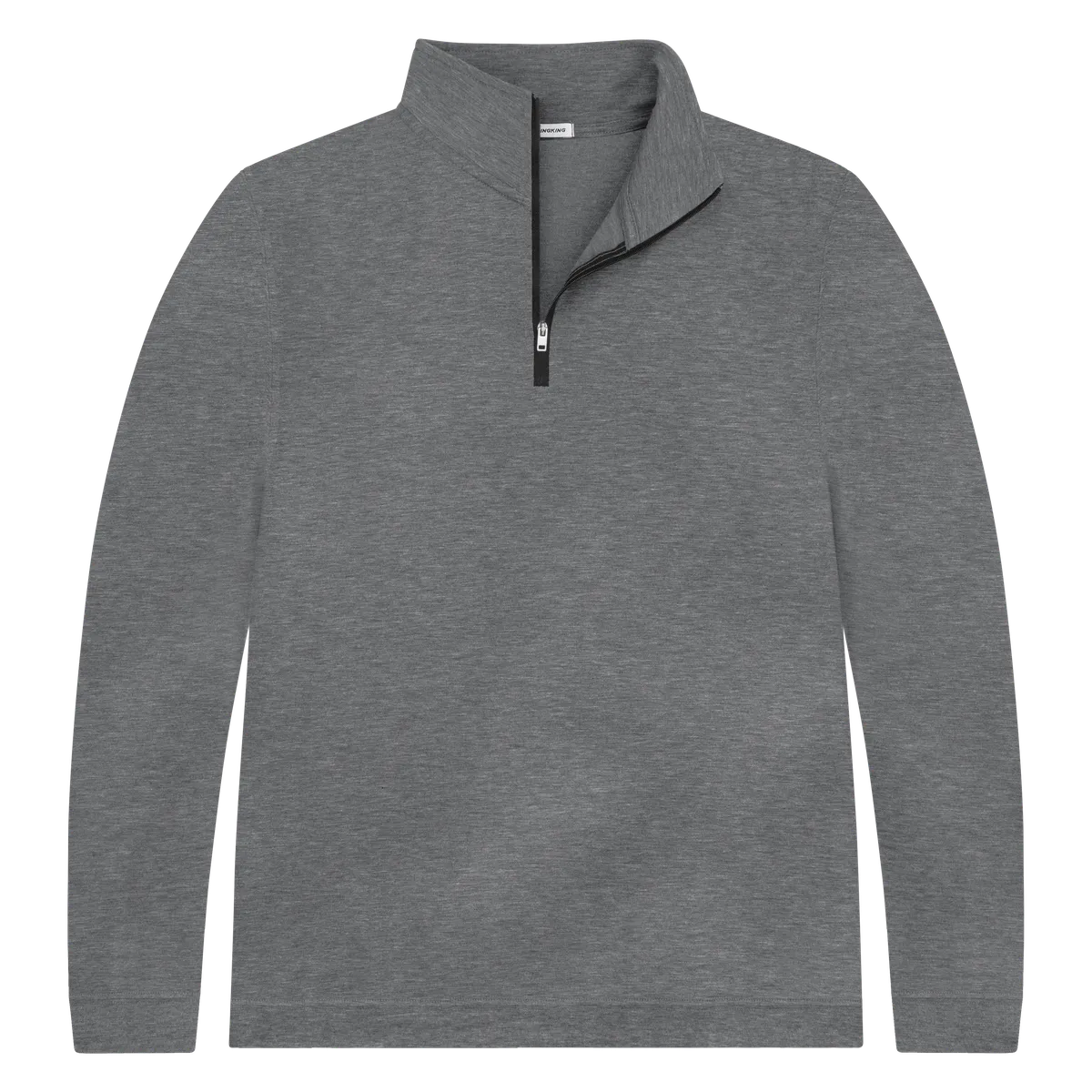 StringKing Men's FlexStyle Quarter Zip - Sharp Fit, Heather Gray, Front