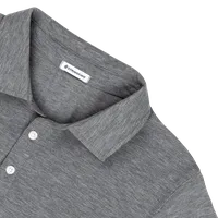 StringKing Men's FlexStyle Short Sleeve Polo - Sharp Fit, Heather Gray, Detail