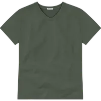 StringKing Men's Pima Terry V-Neck Tee - Relaxed Fit, Moss, Front