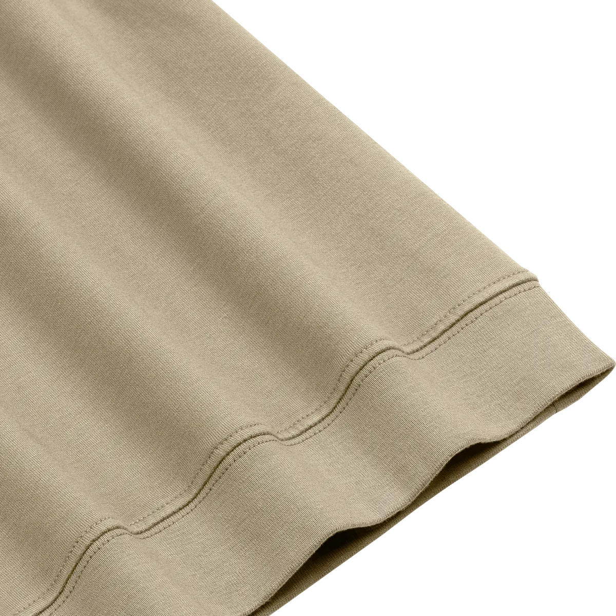 StringKing Men's Pima Cotton Quarter Zip - Sharp Fit, Warm Khaki, Fabric