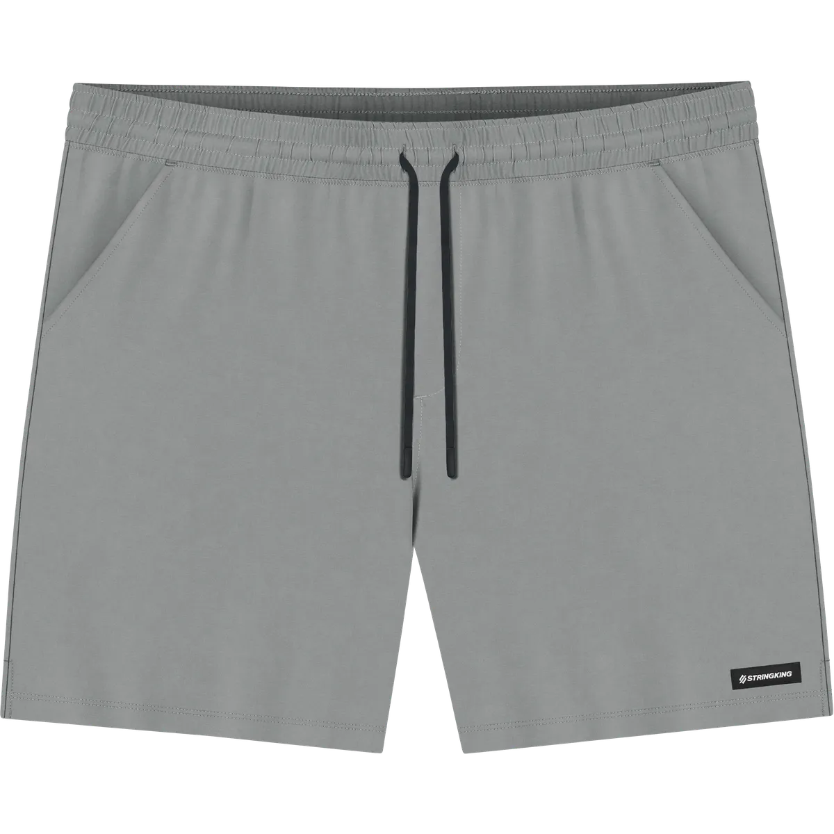 StringKing Men's Velocity Short - Relaxed Fit, Gray, 6 inch, Front