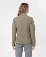 StringKing Women's Polartec Fleece Full Zip with Pockets - Sharp Fit, Mermaid, Full Back - Human Model - Top of head to Mid-thigh