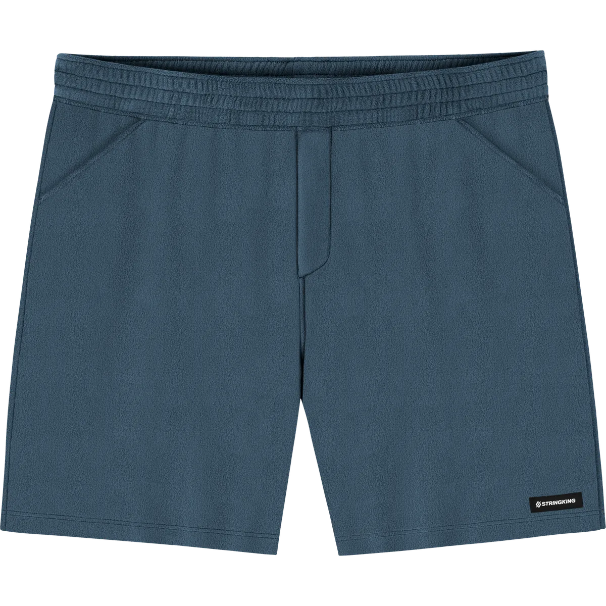 StringKing Men's Polartec Fleece Shorts - Relaxed Fit, Indian Teal, Front