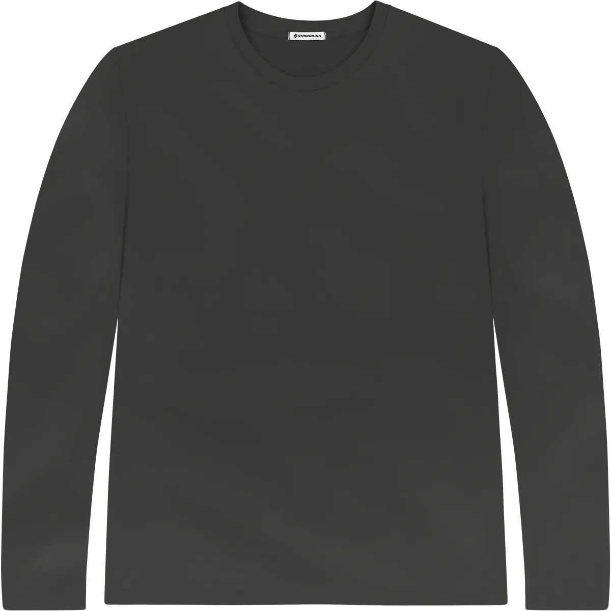 StringKing Men's StayWarm Long Sleeve T-Shirt - Sharp Fit, Black, Front