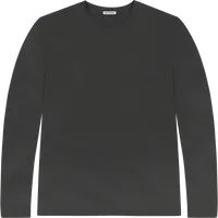 StringKing Men's StayWarm Long Sleeve T-Shirt - Sharp Fit, Black, Front