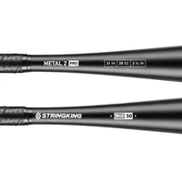 StringKing Metal 2 Pro BBCOR - Drop 3, 31" / 28 oz, Black, Bat Details, Horizontal