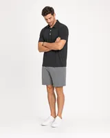 StringKing Men's Pima Jersey Classic Polo, Full Front Angle - Human Model