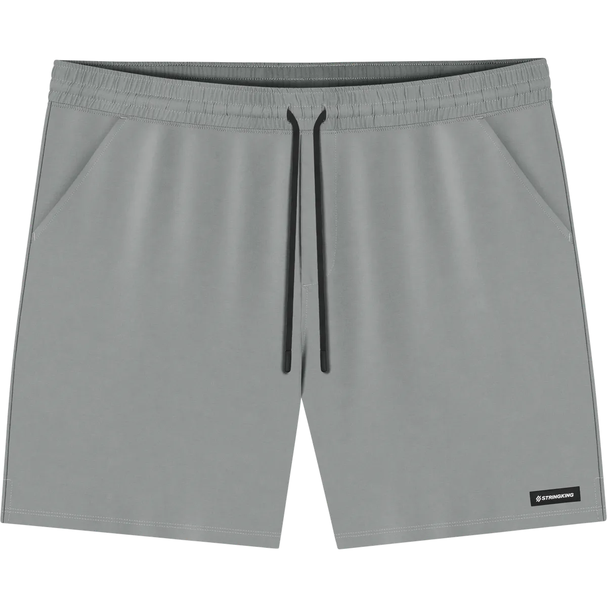StringKing Men's Velocity Short - Relaxed Fit, Gray, 7 inch, Front