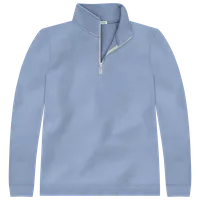 StringKing Men's Pima Cotton Quarter Zip - Sharp Fit, Slate Blue, Front