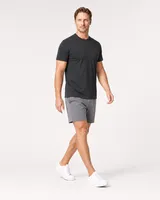 StringKing Men's StayCool Tee - Relaxed Fit, Black, Collar Shoulder - Human Model