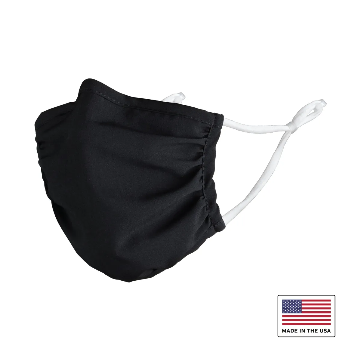 StringKing Reusable Face Covering, Angled, Logo