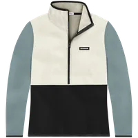 StringKing Women's Polartec Half Zip - Sharp Fit, Jet Stream Top, Meteorite Bottom, Slate Sleeves, Black Trim, Front