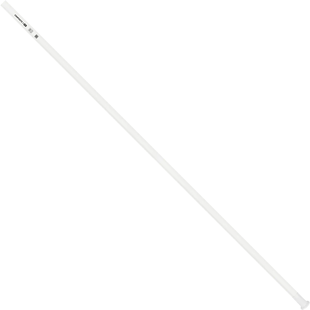StringKing Composite 3 Pro Defense - 360 Grams, White, Full Length, Angled, Left Side, With Butt End