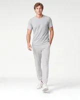 StringKing Men's StayCool Joggers - Relaxed Fit, Light Gray, Full Front Angle - Human Model
